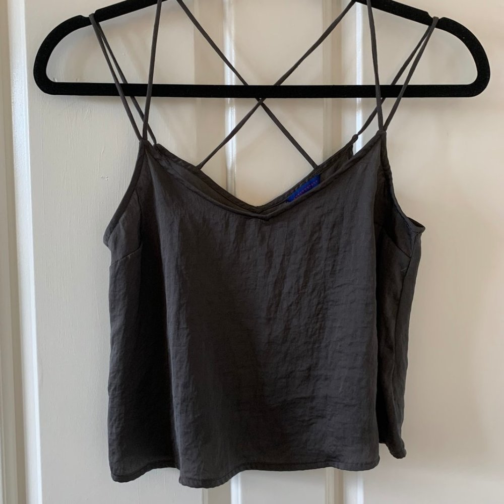Aeropostale Cross-strap Gray Tank Size XS
